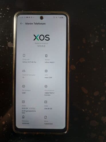 Samsung: Infinix Hot 40, 256 GB, Sensor — 4