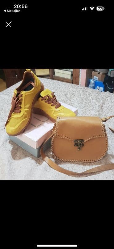 louis vuitton canta: Canta, tebii deri. yenidir,baha alınıb — 2