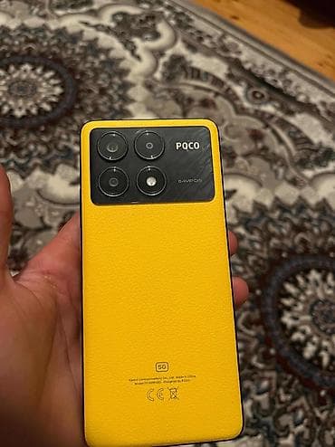 samavar boyuk: Poco X6 Pro 5G, 512 GB, rəng - Sarı, Sensor — 1