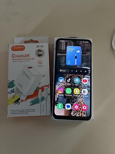 samsung tab e: Samsung Galaxy A13, 64 GB, rəng - Göy, Barmaq izi, Face ID — 4