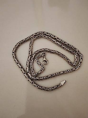 Gümüş boyunbağı - Material: gümüş rəngli metal (şəkillərdəki nümunə) — 4