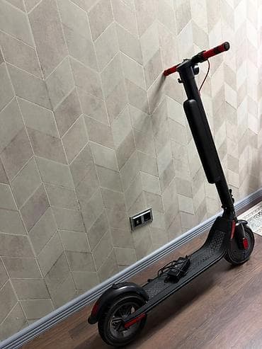 kreditle qacis aparati: Elektrik skuter – ttec markası - Rəng: qara, qırmızı vurğularla - Ön — 4
