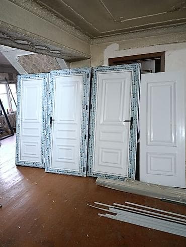 Hamam üçün Yeni Plastik qapı 80x200 sm Üzlük ilə, Zəmanətli, Ödənişli quraşdırma, Ödənişli çatdırılma