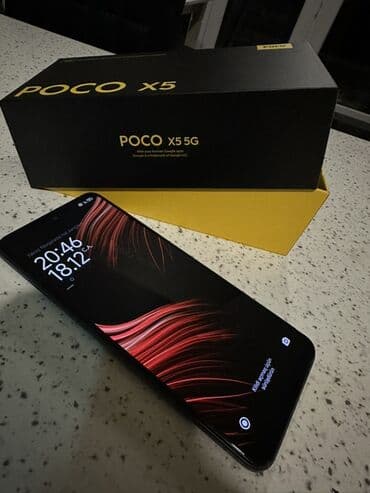 телефон для пожилых fly ezzy: Poco X5 5G, 256 GB, rəng - Qara, Barmaq izi — 1