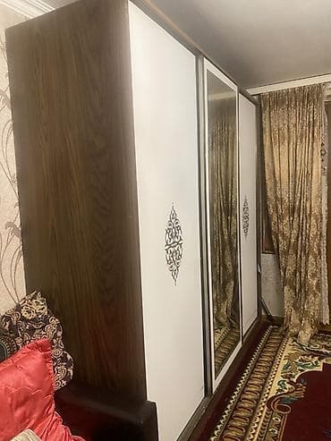 tap az divan: 3 qapılı, Güzgülü, Ağ, Taxta, Kupe, Düz dolab — 3