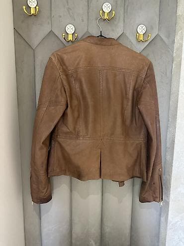 nike air force: Massimo Dutti təbii dəridən qadın gödəkçə (kurtka) — 3