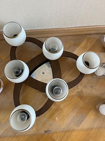 Digər ev dekoru: Çılçıraq, 8 lampa, Metal — 6