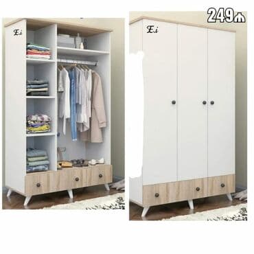 Dolablar: Yeni, Açılan, 3 qapılı Düz dolab, Qarderob, paltar dolabı, Azərbaycan — 3