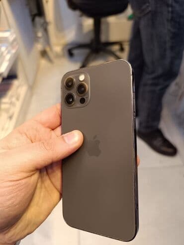 apple iphone 12: IPhone 12 Pro, 128 GB, Graphite, Simsiz şarj — 4