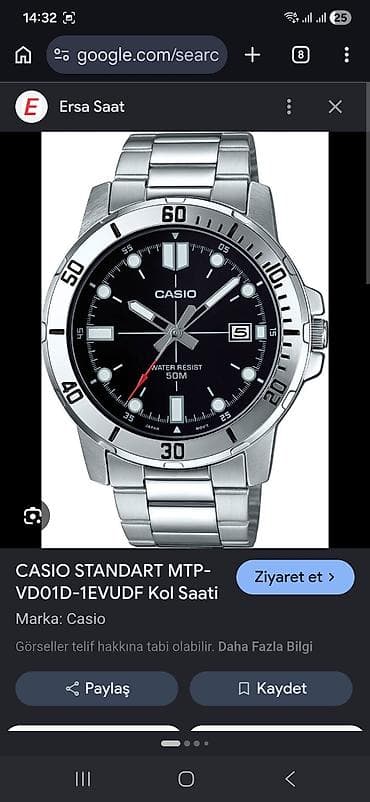 saat romanson: Qol saatı, Casio, rəng - Mavi — 2