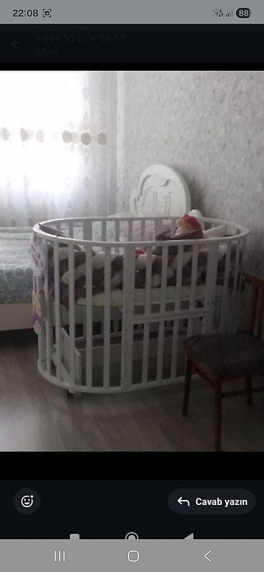 ucuz qaz peci: Oğlan və qız üçün, Yumru, Beşik, Dəst ilə, Matras ilə, Yellənmə mexanizm ilə — 3