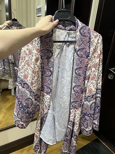 jaket turkce: Bohem tərzində yüngül kimono/kardiqan - Naxış: Paisley və çiçək — 1