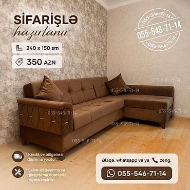 parda tul: Künc divan, Yeni, Açılan, Bazalı, Vеlur parça, Şəhərdaxili pulsuz çatdırılma — 1