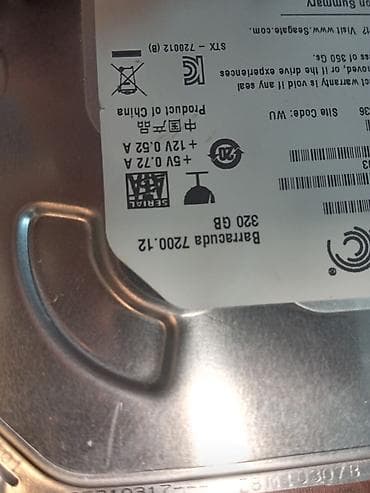 hard disk satilir: Seagate Barracuda 7200.12 320 GB daxili sərt disk (HDD) - Model — 2