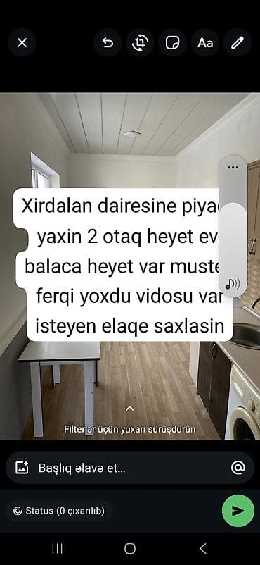 neftciler rustemov kiraye evler: 60 kv. m, 2 otaqlı — 1