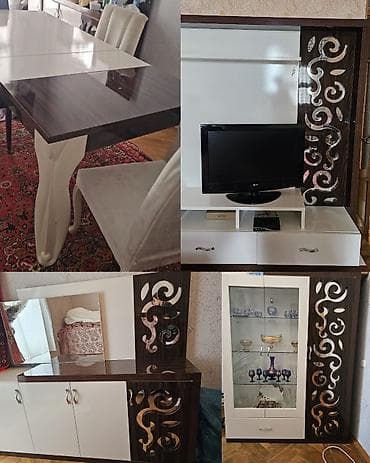 komputer stolları: İşlənmiş, TV altlığı, Masa və oturacaqlar, Komod — 1