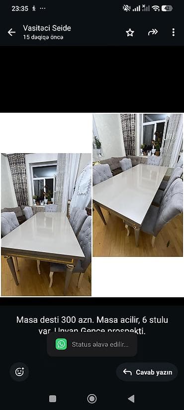 Qonaq otağı üçün, Açılan, 6 stul lalafo.az -da Qonaq otağı üçün, Açılan, 6 stul