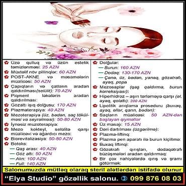 Peyk antenalarının quraşdırılması: VİP Salon xidmətləri: - Gəlin bəzədilməsi - Saç kəsimləri, düzümləri — 7