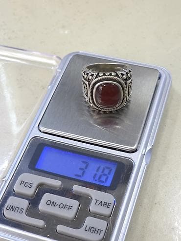 Кольцо, Серебро, Агат — 3