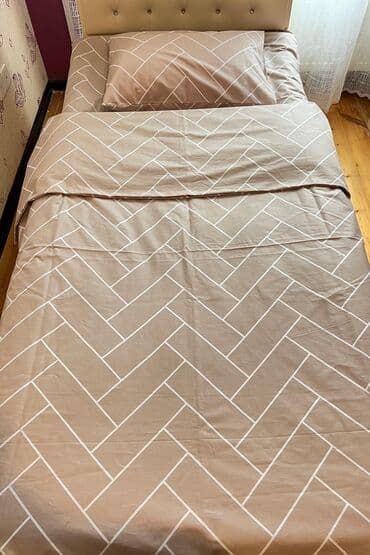 tek yataq: Məhsul: Yataq dəstləri (fərqli naxış və ölçülər) Tərkib və komplekt — 4