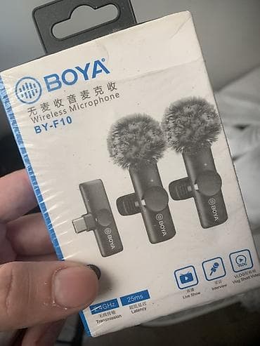 BOYA BY-F10 simsiz mikrofon dəsti Tezedi isdifade olunmayib hec - İki — 1