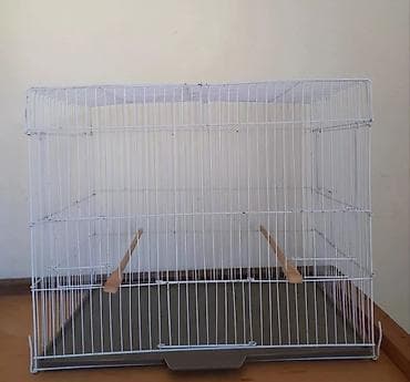 cex qus: Quş qəfəsi – geniş və praktik model - Material: ağ rəngli metal — 1
