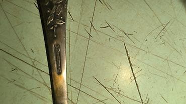 sultan tekstil: Antik qaşıq dəsti – 6 ədəd, qutuda - Material: gümüşü rəngli metal — 2