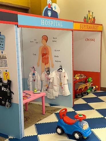 Uşaq üçün modul mini-şəhər oyun zonası – Polis, Xəstəxana və — 5