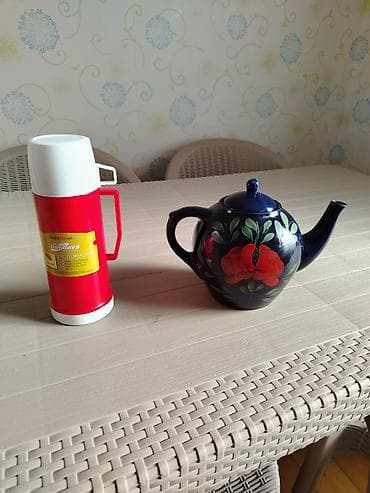 xonca desti: Çay dəsti, rəng - Narıncı, Keramika — 1