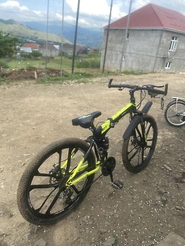 velosiped kameri: Dağ/şosse tipli velosiped - Rəng: parlaq sarı-qara - Çərçivə — 2