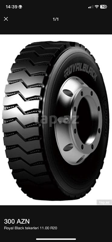 maşın lombardı: Məhsul: Royal Black yük avtomobili təkəri Ölçü: 11.00 R20 Model — 2