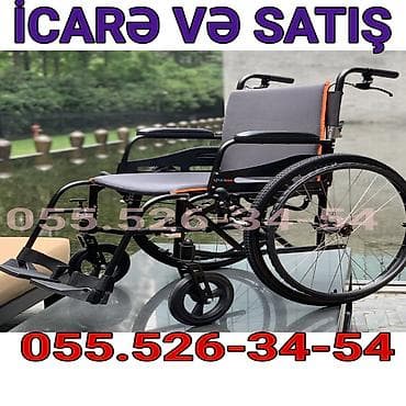 İcarə və satış: yüngül, rahat əlil arabası - Geniş arxa təkərlər və