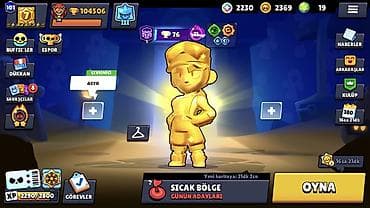 Brawl Stars oyunu üçün yüksək səviyyəli hesab - Trofey: 104 506+ -