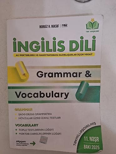 Məhsul: “İngilis Dili – Grammar & Vocabulary” (Nərgiz R. Nəcəf, NN — 1