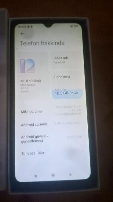 telefon case: Xiaomi Redmi 9A – smartfon Xüsusiyyətlər: - 6.53" HD+ ekran (damcı — 6