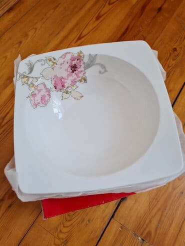 servis qablar: Nahar dəsti, rəng - Ağ, Farfor, 6 nəfərlik, Türkiyə — 9