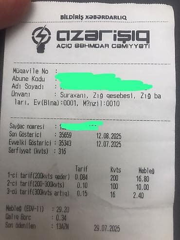 zığda evlər: Zığ qəs. 3 otaqlı, 120 kv. m, Kredit yoxdur, Orta təmir — 9