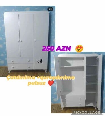 laminad: *Dolab* . 📏Ölçü 120×47×2 . 📌qiymet 250 AZN . 🌈Rəng seçimi var — 1