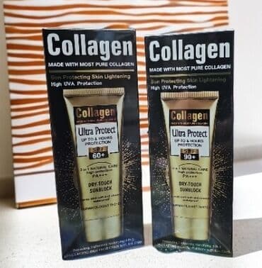 Collagen tərkibli spf 60+ collagen tərkibli spf 90+ ağ və bej lalafo.az -da Collagen tərkibli spf 60+ collagen tərkibli spf 90+ ağ və bej