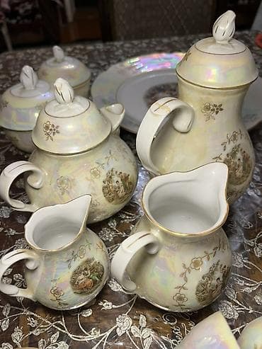 Çay dəsti, Farfor, Madonna, 6 nəfərlik, Almaniya — 5