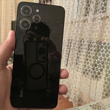qoz bişirən aparat: Redmi 12, 128 GB, rəng - Qara, Barmaq izi — 1