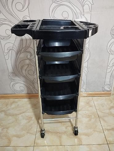 Салонная, медицинская мебель: Salon üçün kraska dolabl-50 azn Manikür stolu üstü şüşəli 60 azn — 3