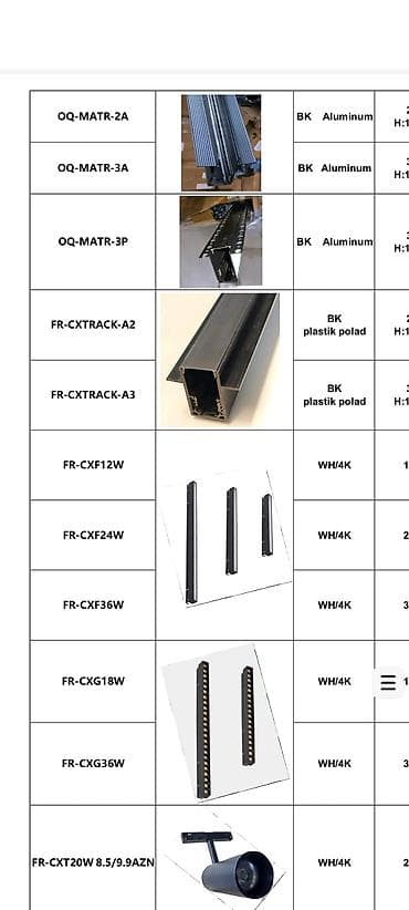 LED elektrik və işıqlandırma avadanlıqları kataloqu topdan ve — 1