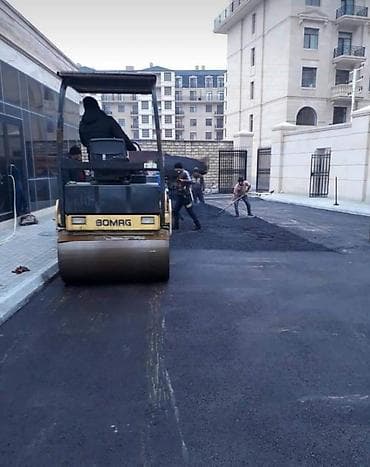 Asfalt islərinin görülməsi mehelle daxili yollar küçələr bina saheleri