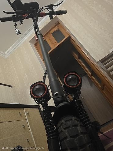 samokat scooter: Güclü elektrikli skuter – şəhərdə və off-road üçün - İkiqat ön — 7
