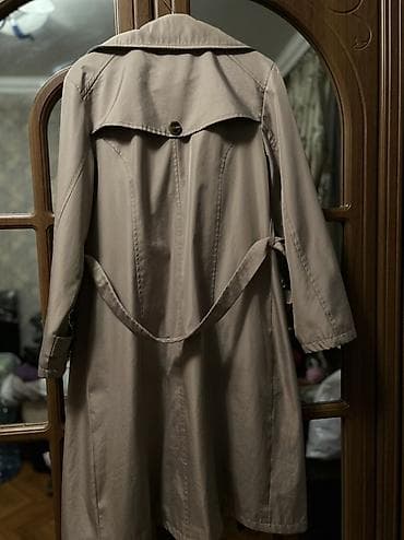 Плащ, L, XL, цвет - Бежевый — 2