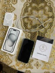 ayfon 11 qiymeti azerbaycanda: IPhone 15, 128 GB, Qara, Face ID — 6