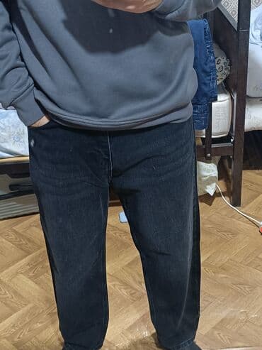 ağ şalvar: Qara Baggy Jeans 34ㅤㅤㅤㅤㅤㅤㅤㅤㅤㅤㅤㅤYenidir,sadəcə tərz olaraq — 1