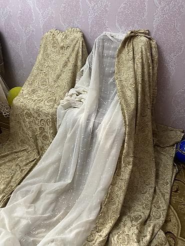 eleqant perde: Pərdə dəsti – klassik naxışlı kalın pərdə və tül 2 dene perde 1 dene — 1