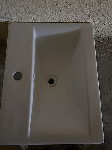 divar saatı: Keramik hamam/lavabo qabı elaqe üçün Vp dan yaxın - Material: ağ — 5
